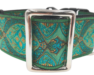 satin lined wide martingale collar for large dog